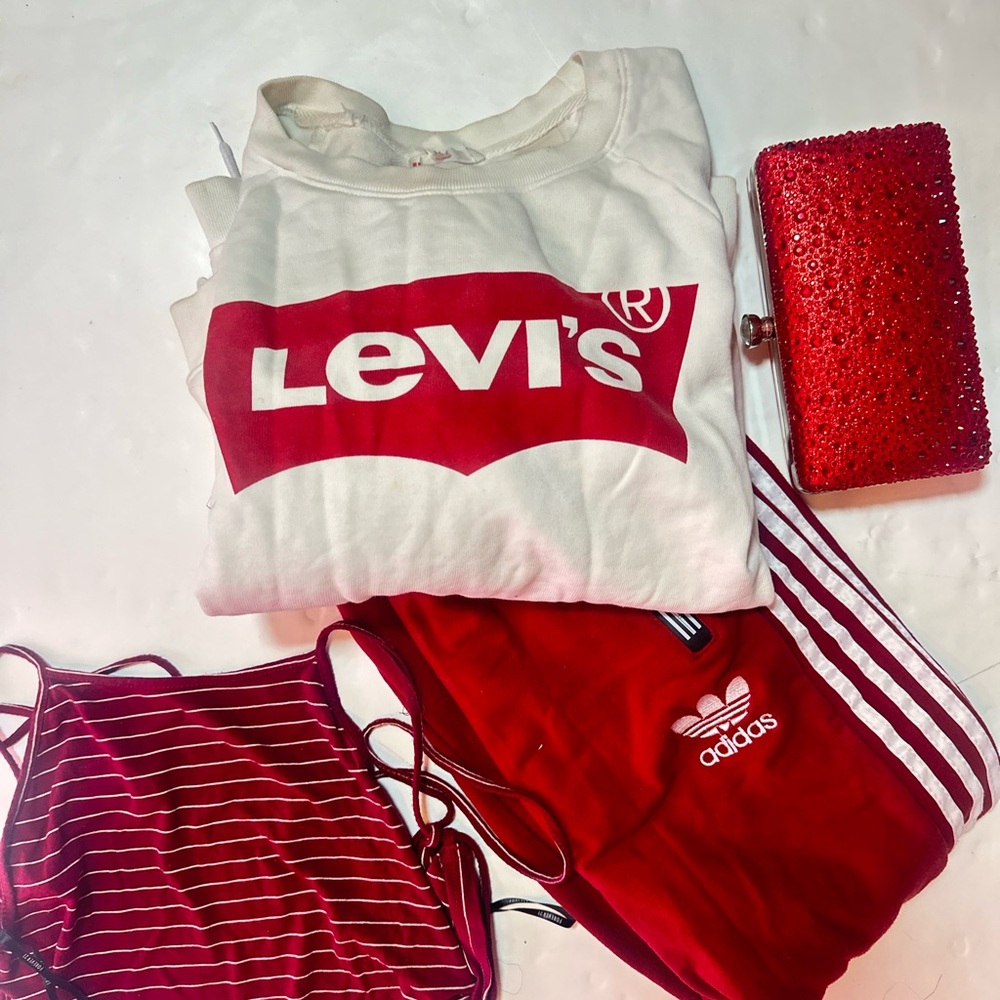Levi's Red and White Logo Tee